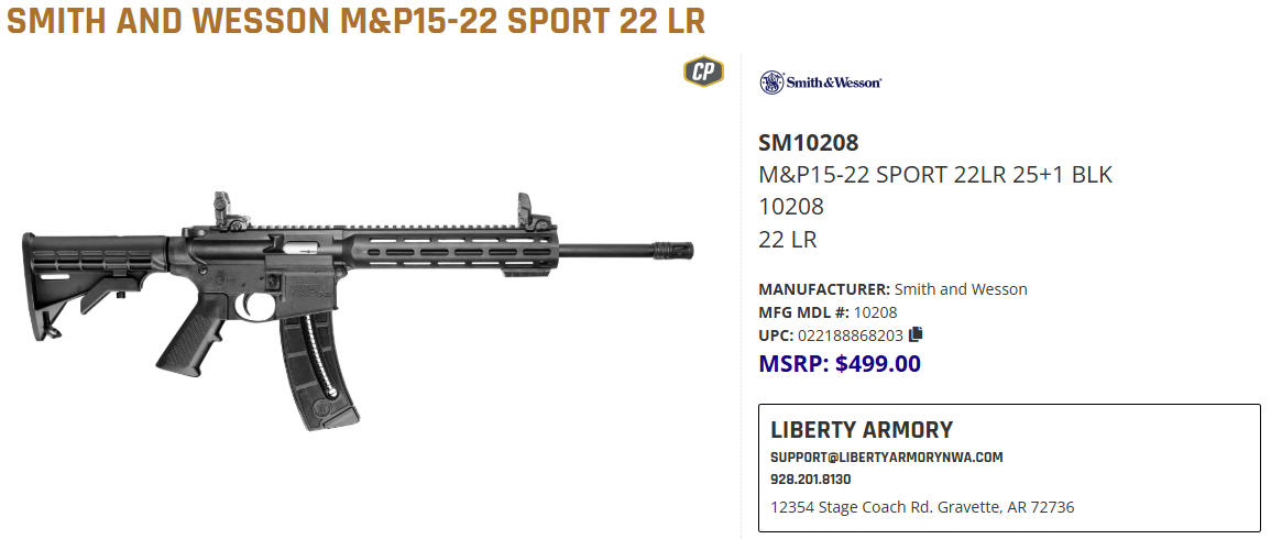 NEW - Smith and Wesson M&P15-22 w/ EOTech 512